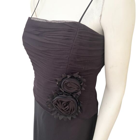 MILLA BELL Floor Length Formal A-line Dress Ruched crinoline bodice SZ 10 - Picture 3 of 12